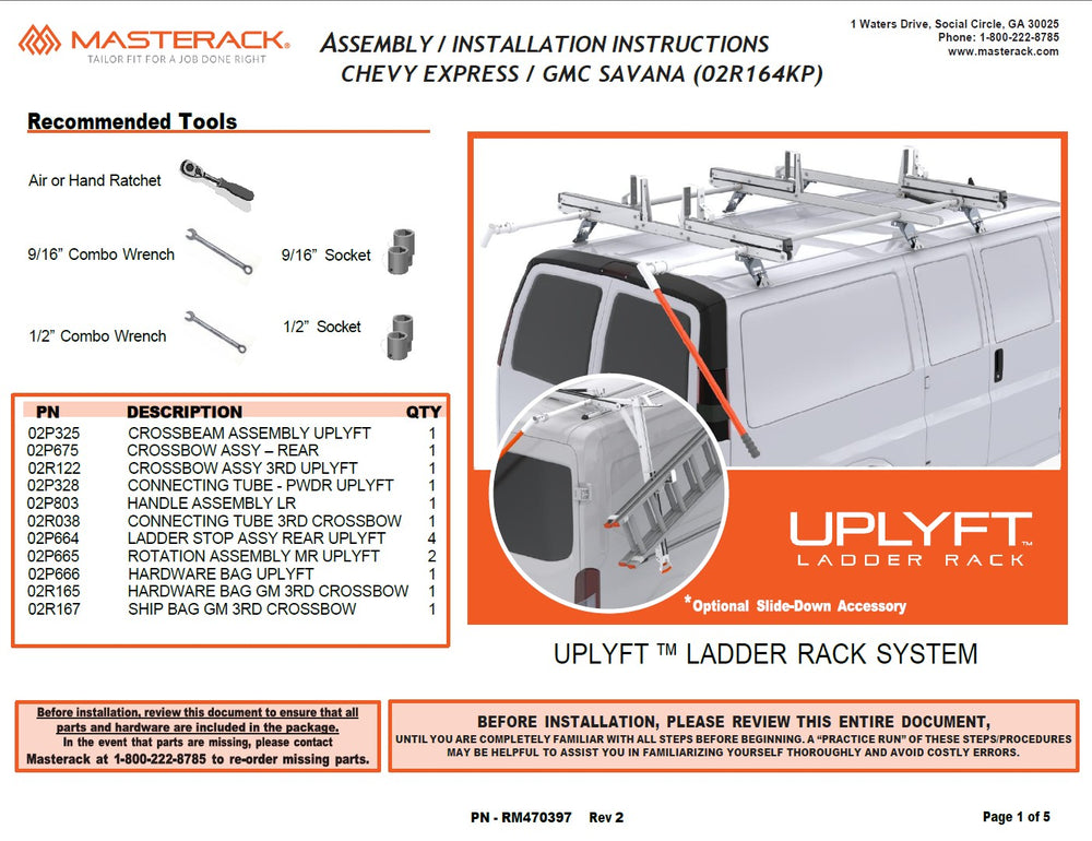 UPLYFTLADDERRACK THIRDCROSSBOW