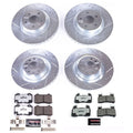 Power Stop 12-16 Tesla Model S Front & Rear Z26 Street Warrior Brake Kit