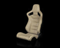 Braum Elite Series Sport Seats - Beige Leatherette - BRR1-BGBW