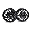 AFTERMATHCAST WHEEL KIT BLACK/MILLED 22X8.25 8X210 154.2CB UP TO 12.50 TIRE
