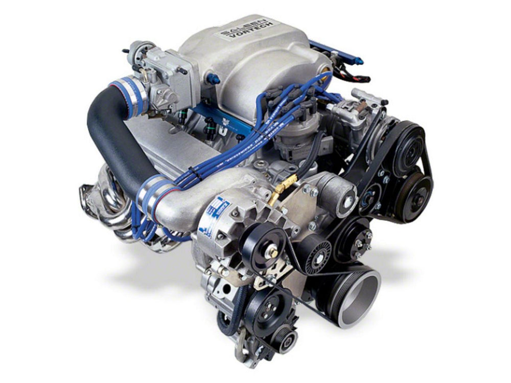 1986-1993 5.0 Mustang Supercharging System w/V-3 SCi-Trim Polished