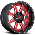 Fuel Wheels red auto part