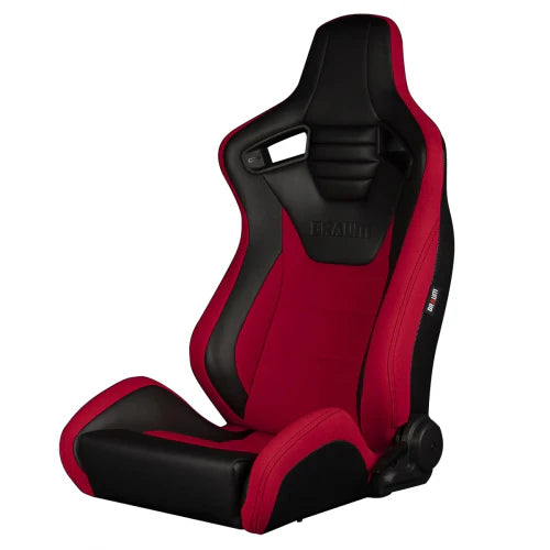 Braum Elite-S Series Sport Seats - Black Red - BRR1S-BKRD