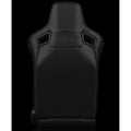 Braum Elite Series Sport Seats - Red Cloth (Black Stitching) - BRR1-RFBS
