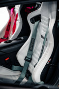 Braum Elite-X Series Sport Seats - White Leatherette (Black Stitching) - BRR1X-WHBS
