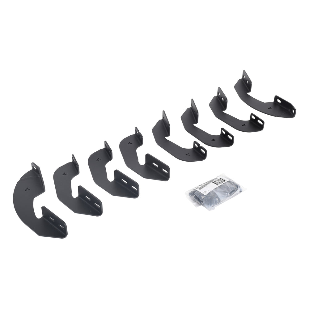 RB30 Running Boards with Brackets 2 Pairs Drop Steps Kit - Crew Max