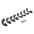 RB30 Running Boards with Brackets 2 Pairs Drop Steps Kit - Crew Max