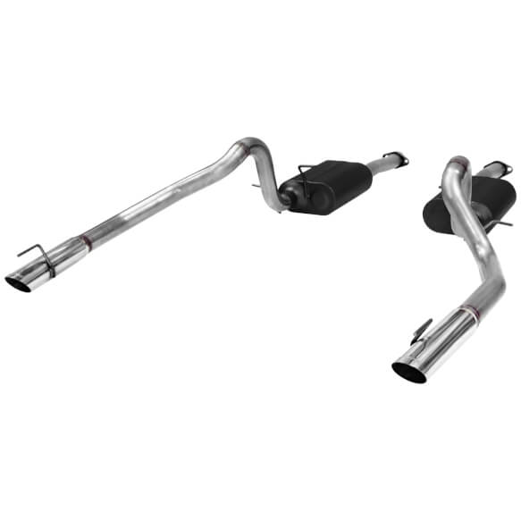 American Thunder Cat-Back Exhaust System 1999-2004 Ford Mustang Gt, Mach1 And Bullitt With 4.6L Sohc Engine, Stainless Steel Aggressive To Moderate Sound Flowmaster
