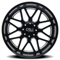 INVADER (9115) GLOSS BLACK/MILLED SPOKES