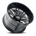 INVADER (9115) GLOSS BLACK/MILLED SPOKES