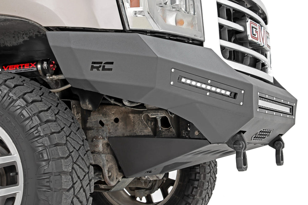 1x 10912BOX1 1x 10912BOX2 Front Bumper Fabricated Prerunner GMC Sierra 1500 (07-13)