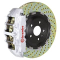Brembo 13-17 Model S RWD Front GT BBK 6 Piston Cast 380x34 2pc Rotor Drilled-Silver