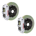 Brembo 96-05 550/575 (Excl. GTC) Front GT BBK 6 Piston Cast 380x34 2pc Rotor Drilled-Silver