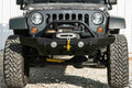 ~(90 lbs. 63X17X13)~ Destroyer Mid-Width Front Bumper w/ Bull Bar Bare Steel 2007-2017 Jeep JK Wrangler