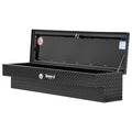 13X16X70 INCH TEXTURED MATTE BLK DIAMOND TREAD ALUMINUM LOSIDER TRUCK TOOL BOX