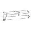 13X16X70 INCH TEXTURED MATTE BLK DIAMOND TREAD ALUMINUM LOSIDER TRUCK TOOL BOX