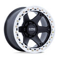 KM238 20X10 6X5.5 S-BLK MACH -48MM