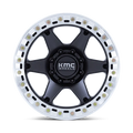 KM238 20X10 6X5.5 S-BLK MACH -48MM