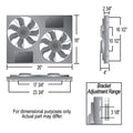 PWM DUAL RAD FAN/STEEL SHROUD ASSEMBLY