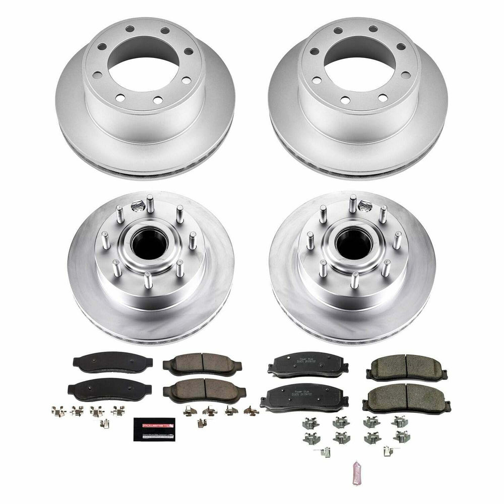 Power Stop 2012 Ford F-250 Super Duty Front & Rear Z17 Evolution Geomet Coated Brake Kit