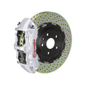 Brembo 05-13 Corvette Front GT BBK 6 Piston Cast 365x34 2pc Rotor Drilled-Red