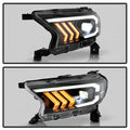 1922 RANGER HALOGEN ONLY FULL LED PROJECTOR HEADLIGHTS BLACK