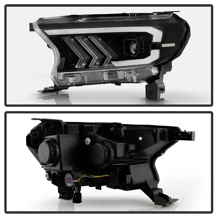 1922 RANGER HALOGEN ONLY FULL LED PROJECTOR HEADLIGHTS BLACK