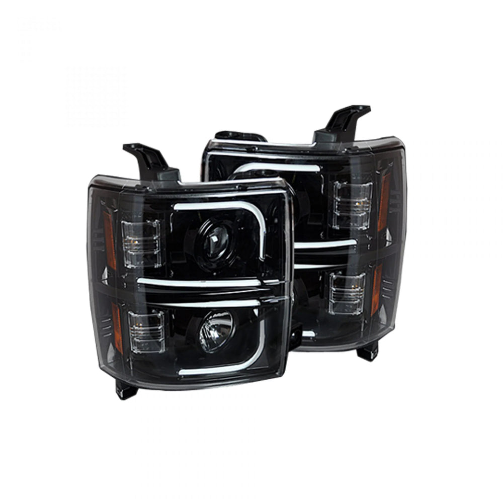 Recon Truck Accessories silver headlights