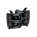 Recon Truck Accessories silver headlights