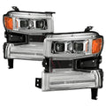 HEADLIGHTS - CHROME -LOW BEAM-H7