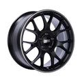 BBS CH-R 20x8 5x120 ET36 Satin Black Polished Rim Protector Wheel -82mm PFS/Clip Required