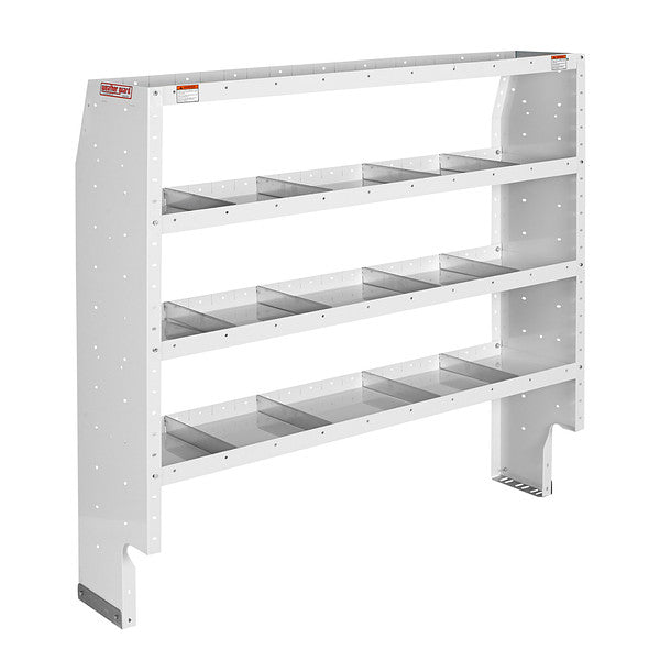 HEAVY DUTY ADJUSTABLE 4 SHELF UNIT 60 IN X 60 IN X 16 IN