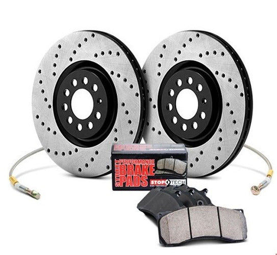 Sport Axle Pack; Drilled; Front w/BL