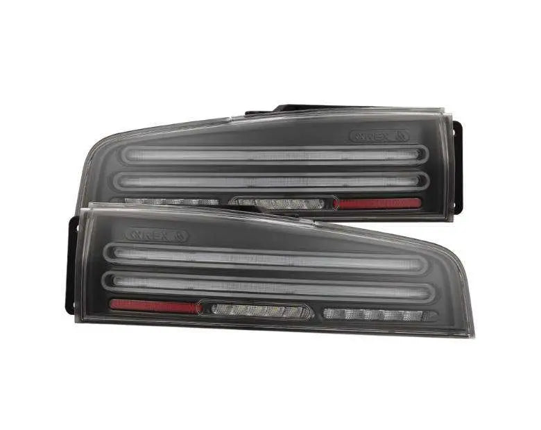 AlphaRex 23-25 Nissan Z Nova-Series Twin-Loop Style Prismatic LED Tail Lights - Black
