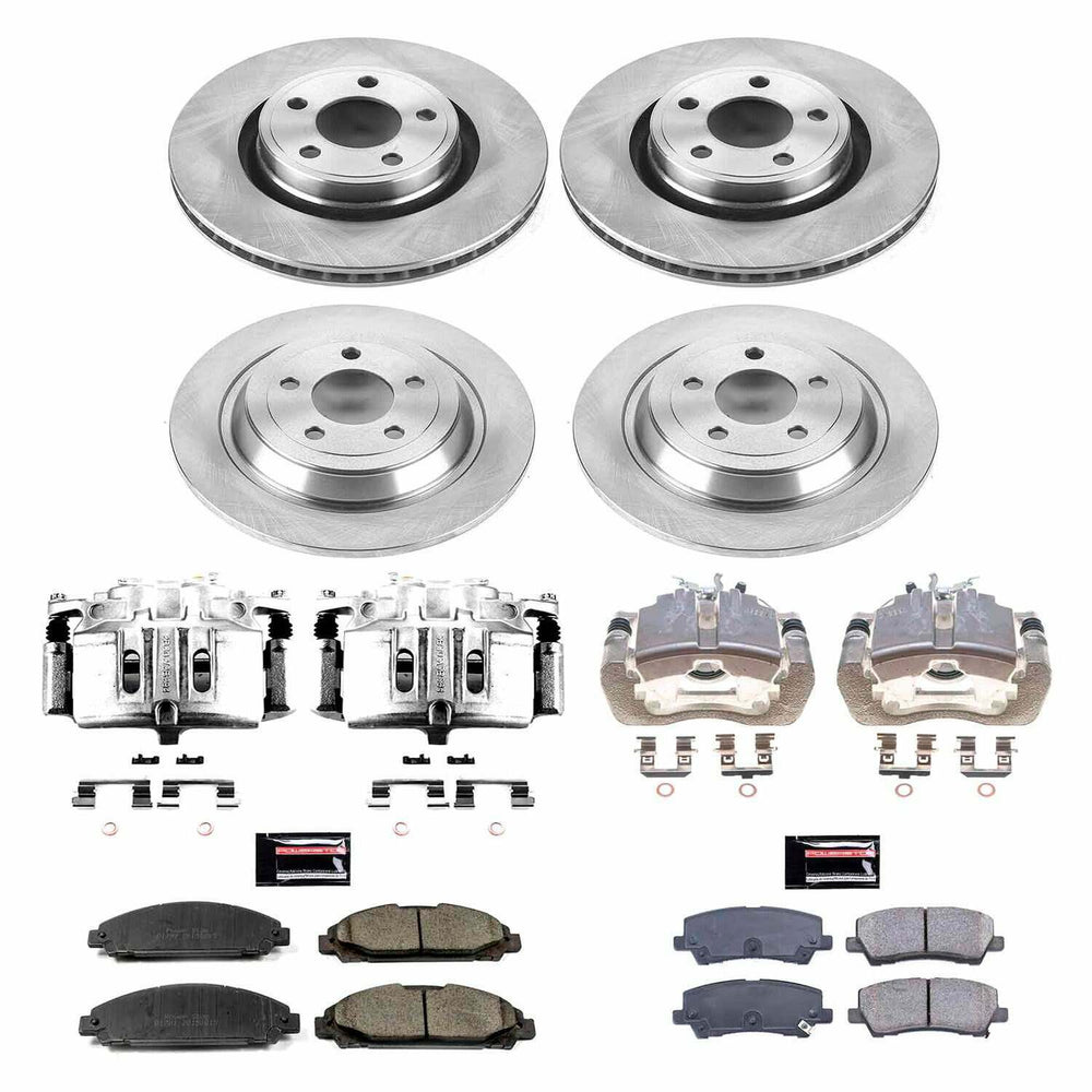 Power Stop 17-15 Ford Mustang Autospecialty Kit w/ Calipers - Front and Rear