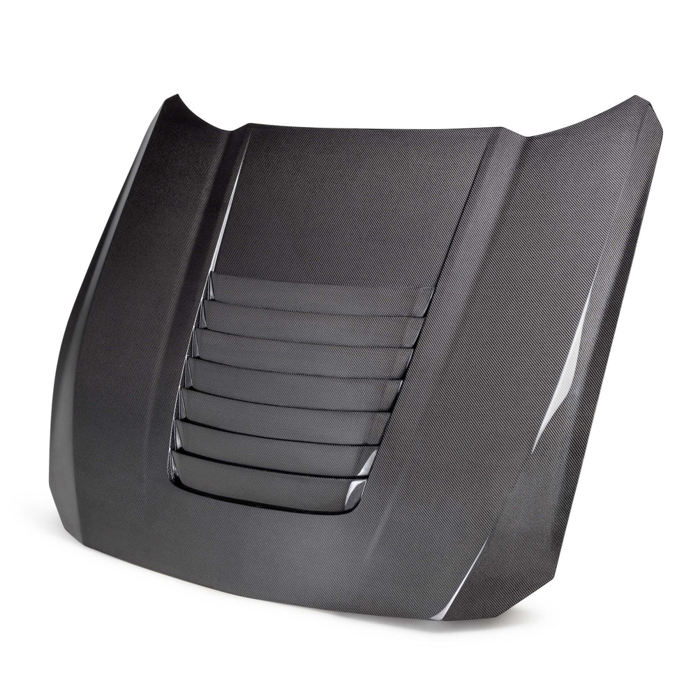 Type-GT5 double sided carbon fiber hood for 2024 Ford Mustang