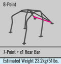 Cusco 02-08 Mazda RX-8 SE3P 12 Point / Around Dash / D1 Chromoly Roll Bar (S/O / No Cancel)