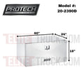 BOX AL 18X24X60 DIAPLT DROP DOOR