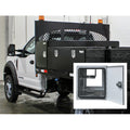 24X24X96IN STEEL TRUCK TOOL BOX W/SHELFSTRAIGHT SIDE TUNNELBLACK