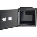 24X24X96IN STEEL TRUCK TOOL BOX W/SHELFSTRAIGHT SIDE TUNNELBLACK