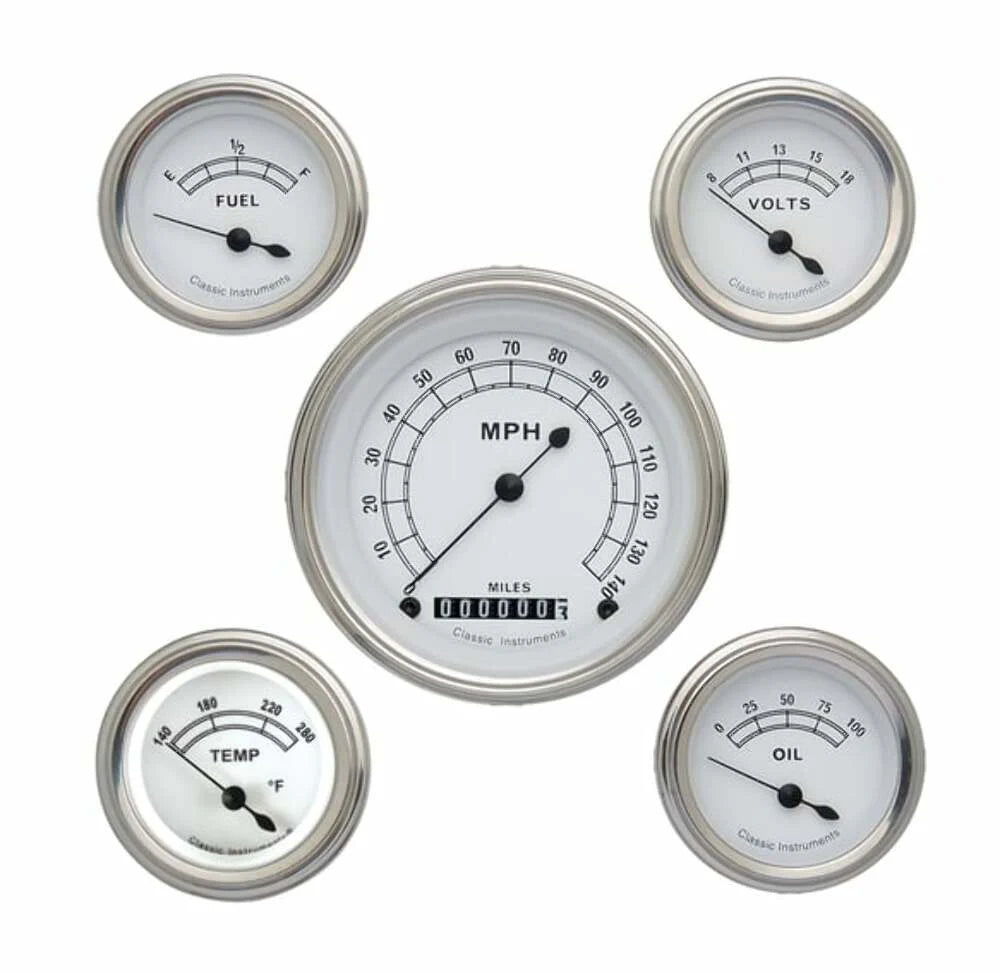 CLASSIC WHITE 5 GAUGE SET