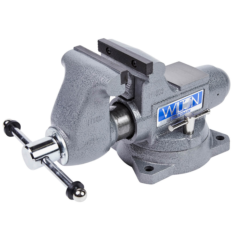 1745 TRADESMAN 41/2IN ROUND CHANNEL VISE W/SWIVEL BASE