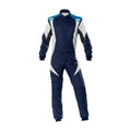 OMP First Evo Suit Navy Blue/Cyan - Size 62 (Fia 8856-2018)
