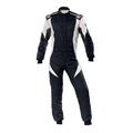 OMP First Evo Overall Silver/Black - Size 44 (Fia 8856-2018)