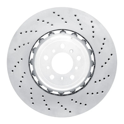 DFC 12-19 BMW M6 Gran Coupe Left Front Drilled Hi-Carbon Alloy Geomet Coated Rotor