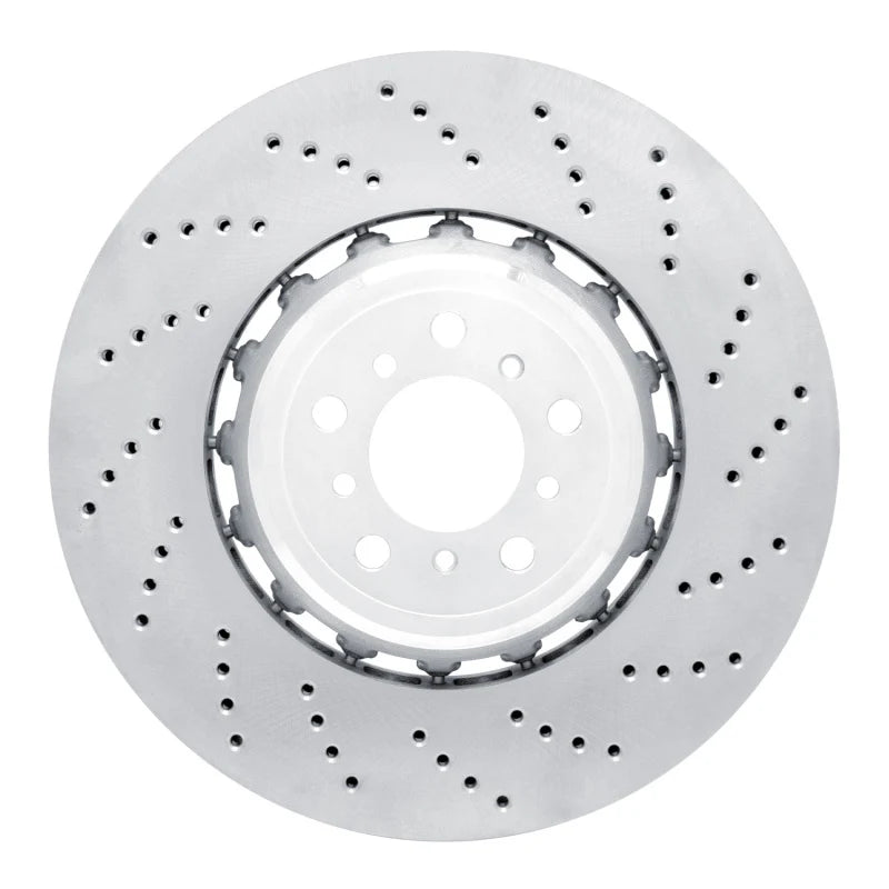 DFC 12-19 BMW M6 Gran Coupe Left Front Drilled Hi-Carbon Alloy Geomet Coated Rotor