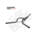 Cat Back Exhaust System Single In/Dual Out For 04.5-07.5 Dodge RAM 2500/3500 4 inch With Muffler Stainless Diamond Eye