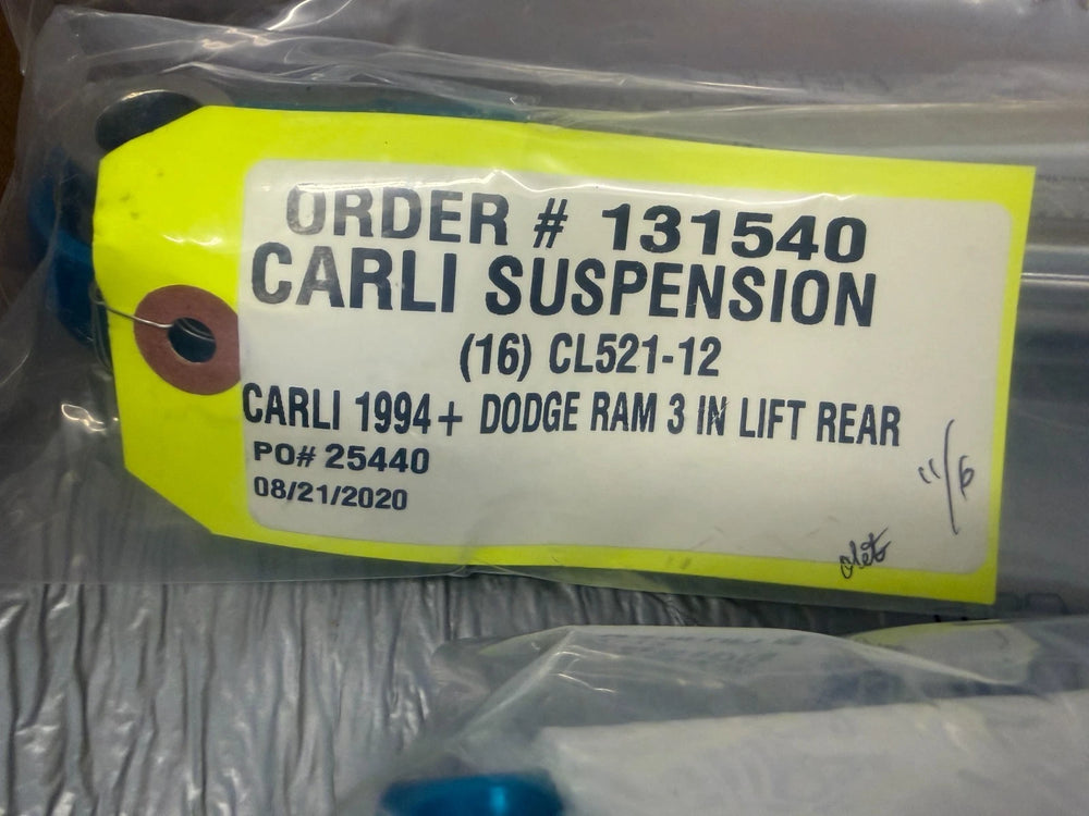 94C RAM 2500/3500 4X4 CARLI TUNED KING 2.5 PB REAR SHOCK 3IN LIFT