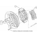 Wilwood D8-4 Front Caliper Kit Red Corvette C2 / C3 65-82