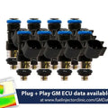 Fuel Injector Clinic 1000cc (100 lbs/hr at OE 58 PSI fuel pressure) FIC Fuel Injector Clinic Injector Set for 6.2 Truck Motors ( 09- 13) Injector Sets (High-Z)